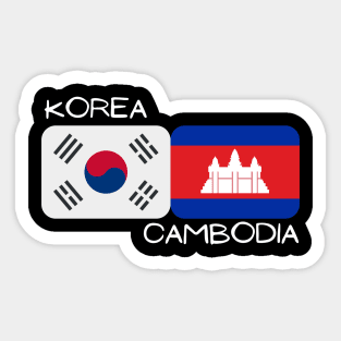 Korean Cambodian - Korea, Cambodia Sticker